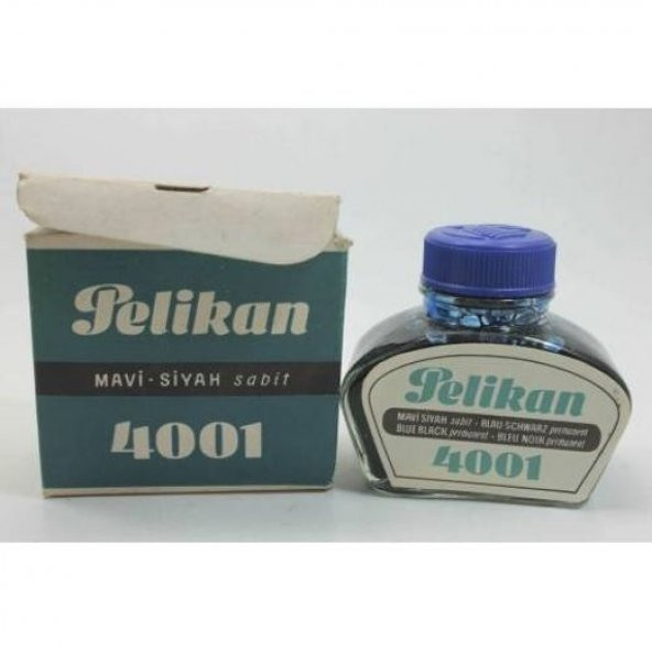 MÜREKKEP PELİKAN 4001 MAVİ SİYAH SABİT - 1