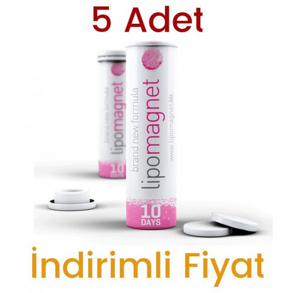 5 Kutu Lipo Magnet 100 Tablet Orjinal Hologramlı 50 Günlük Kullanım
