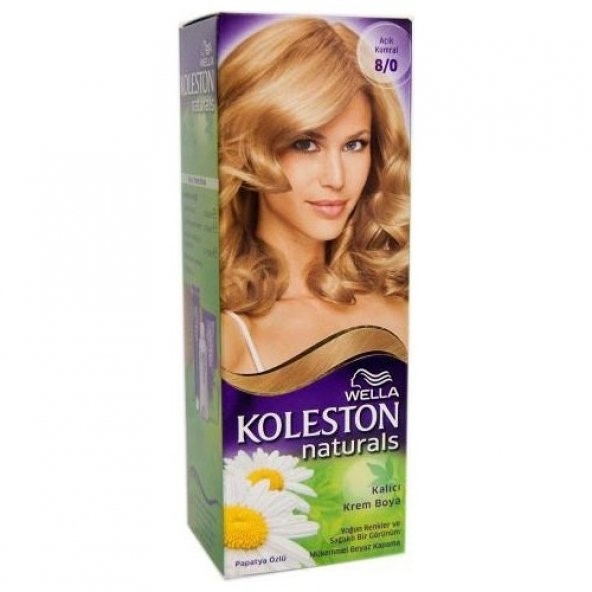 Koleston Naturals Saç Boyası 8/0 Açık Kumral