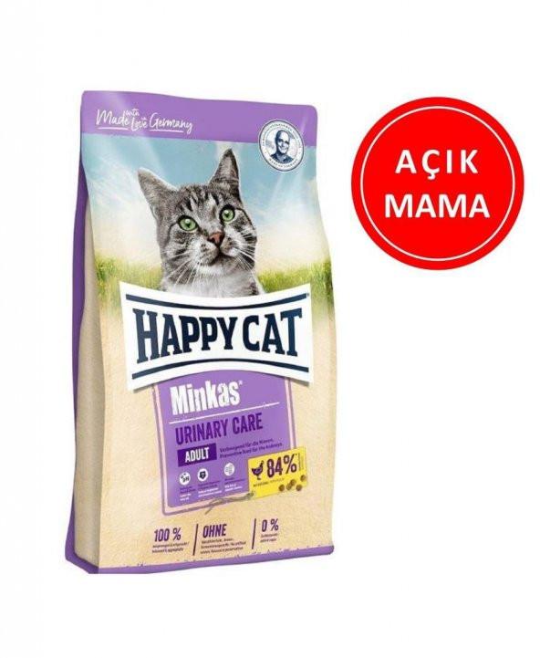 Happy Cat Minkas Urinary Tavuklu Kedi Maması 1 Kg AÇIK