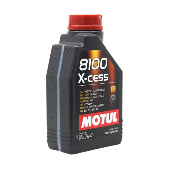 Motul 8100 X-cess 5W-40 1 Lt Tam Sentetik Motor Yağı (2 Adet) - Resim 2
