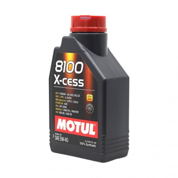Motul 8100 X-cess 5W-40 1 Lt Tam Sentetik Motor Yağı (2 Adet) - Resim 3