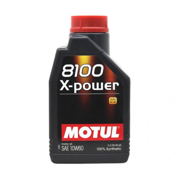Motul 8100 X-Power 10W-60 1 Lt Tam Sentetik Motor Yağı