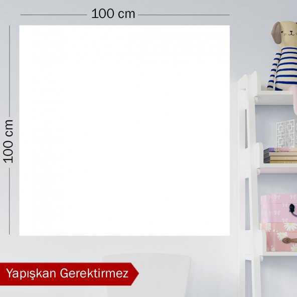 EVBUYA 100 CM-100 CM BEYAZ AKILLI KAĞIT ( 1 Alana 1 Hediye )