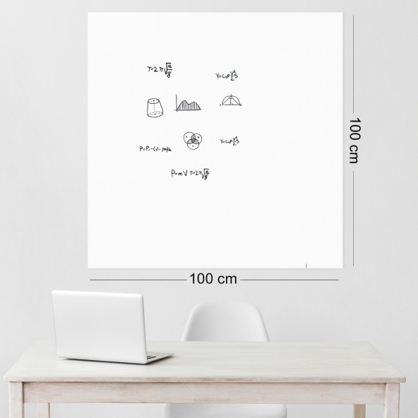 EVBUYA 100 CM-100 CM BEYAZ AKILLI KAĞIT ( 1 Alana 1 Hediye ) - 3