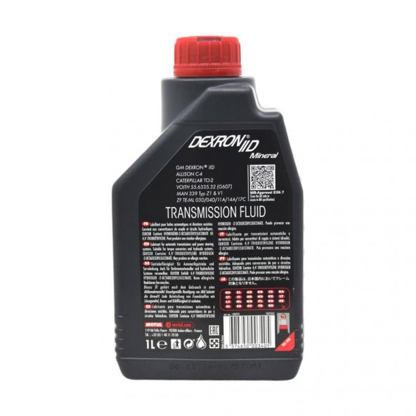 Motul Dexron IID 1 Lt Otomatik Şanzıman Yağı (12 Adet) - 4