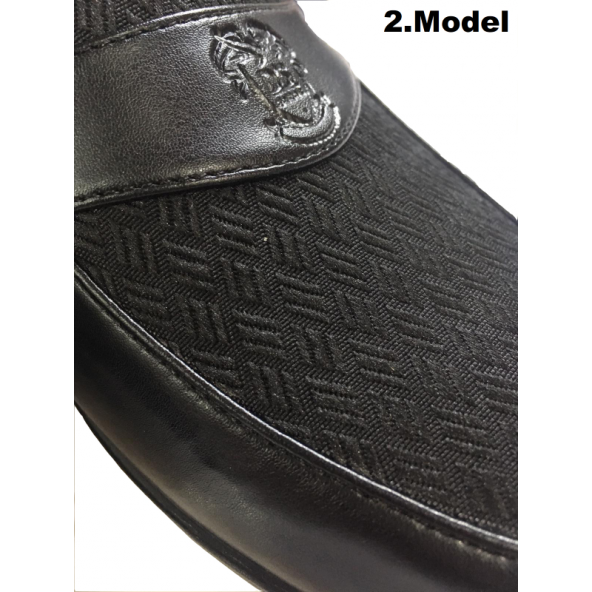 DS Damat 500 Erkek Çeyizlik Deri Terlik 2 Model Damat Terliği - 3