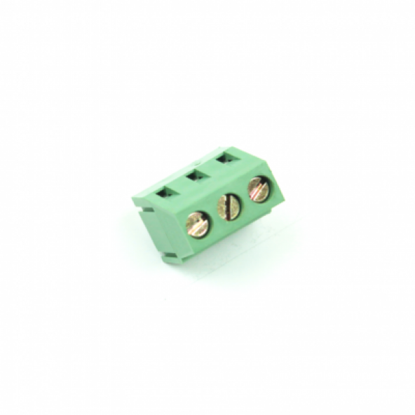 0 Numara 3 Pinli Yeşil Klemens - 5mm Aralıklı - 3