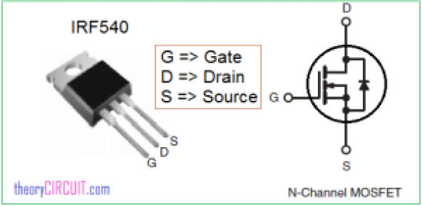 IRF540 - 28a 100v Mosfet - To220 Mofset - 2