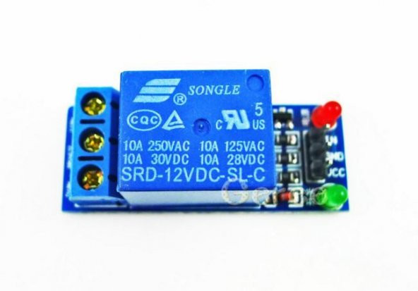 5v 1 Kanal Röle Modülü / 1 Channel Low level Trigger Relay Module ürün görseli