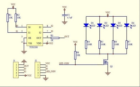 Arduino TCS230 Renk - Işık Algılama Sensörü / Color Recognition Sensor Module - 2