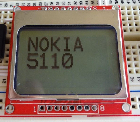 Nokia 5110 Lcd Ekran - Mavi Aydınlatmalı - Kırmızı Model - 3