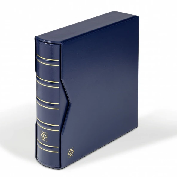Leuchtturm Kartpostal Albümü, FDC, Kartpostal ve Zarflar için 200 Adet Kapasiteli Geniş Format, Kasetli Lacivert Kapak (Cep Boyutları : 243x133 mm)