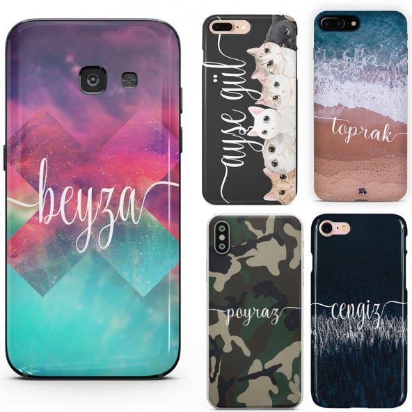 Sony Xperia XA2 Kişiye Özel Tasarımlı İsimli Kılıf