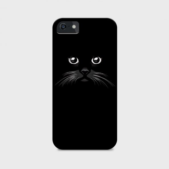 Kedi Suratı Tasarımlı Kişiselleştirilebilir Telefon Kılıfı