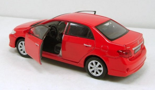 Toyota Corolla 1:36 Ölçek -kırmızı - 3