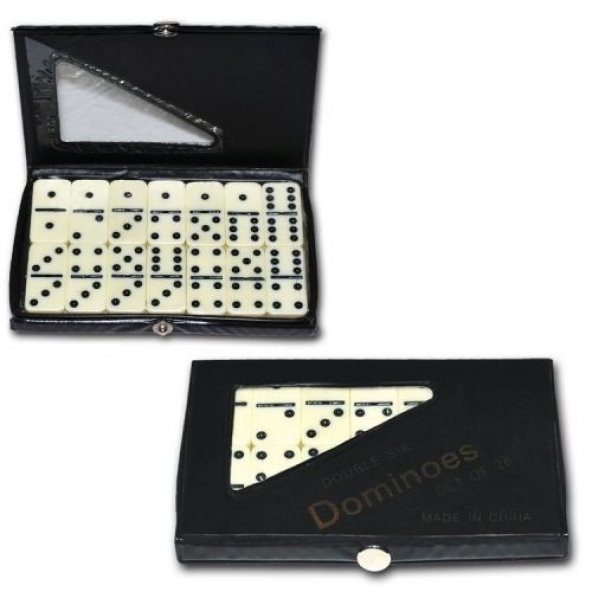 Çantalı Orta Boy Melamin Domino Taşı 28 Parça Domino Oyunu - 2