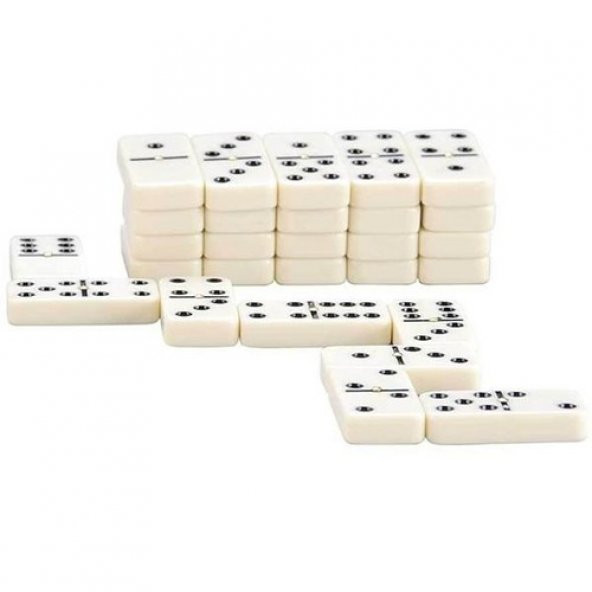 Çantalı Orta Boy Melamin Domino Taşı 28 Parça Domino Oyunu - 4