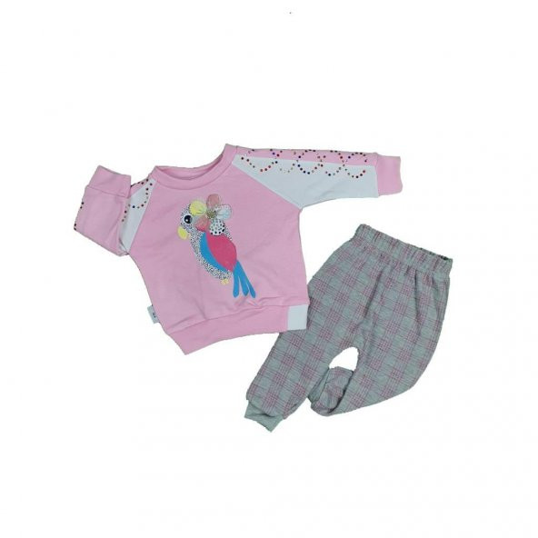 Kız Bebek Papağan Modelli İkili Takım - 3