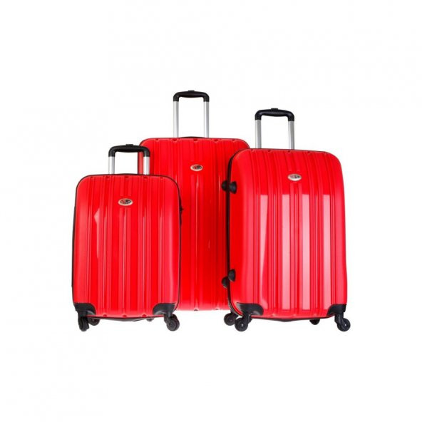 Tutqn Safari 3lü Valiz Seti Kırmızı