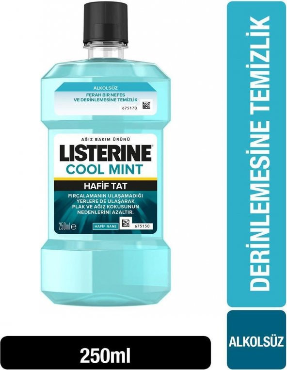 Lısterıne Cool Mınt Zero Alkolsüz Ağız Bakım Suyu 250 Ml - 2