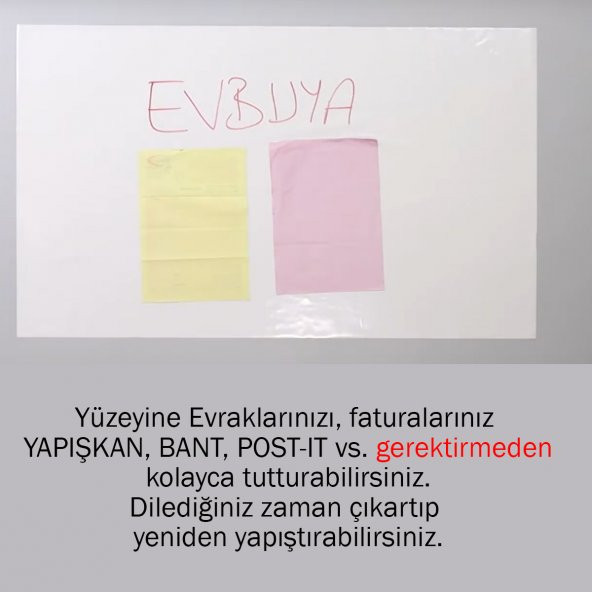 EVBUYA 120 Cm-150 Cm Beyaz Akıllı Kağıt - 4