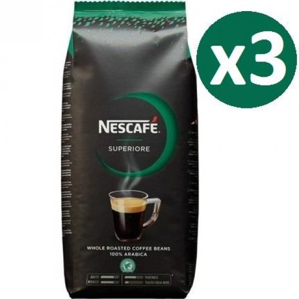 Nescafe Superiore Çekirdek Kahve 1 Kg x 3 Adet
