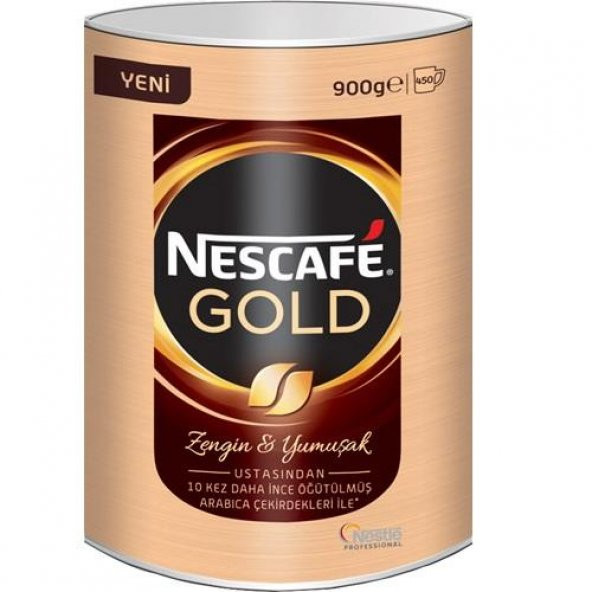 Nescafe Gold Çözünebilir Kahve 900gr Teneke Kutu