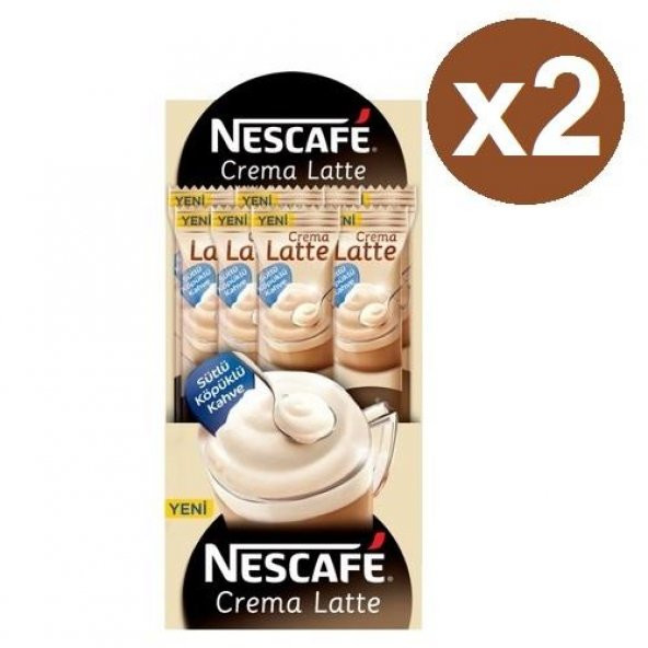Nescafe Crema Latte 2 Kutu x (17g x 24 Adet)