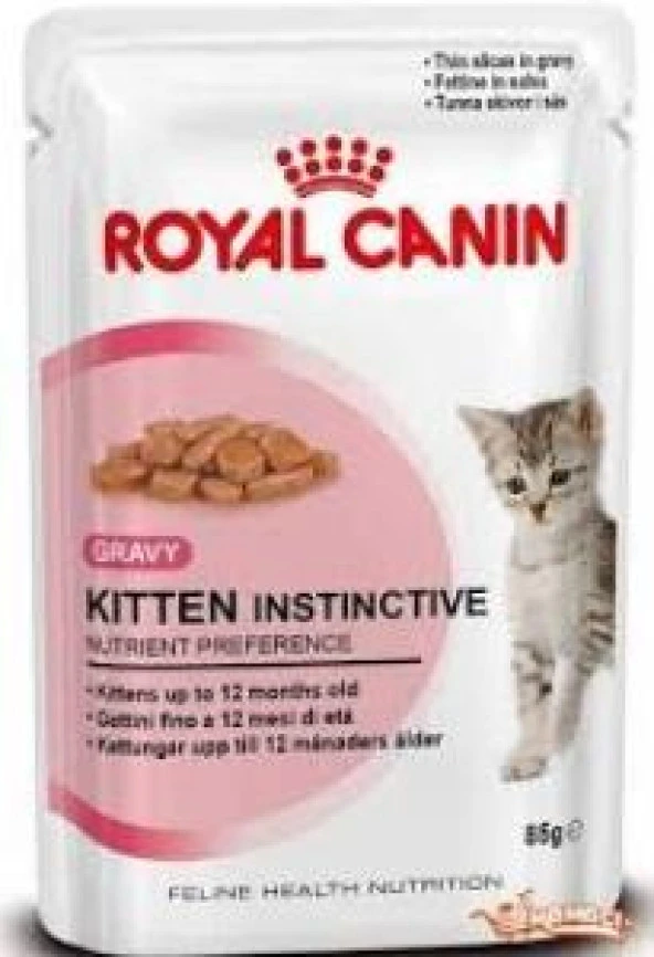 Royal Canin Kitten Gravy İnstinctive 85 gr. Skt:10/2025