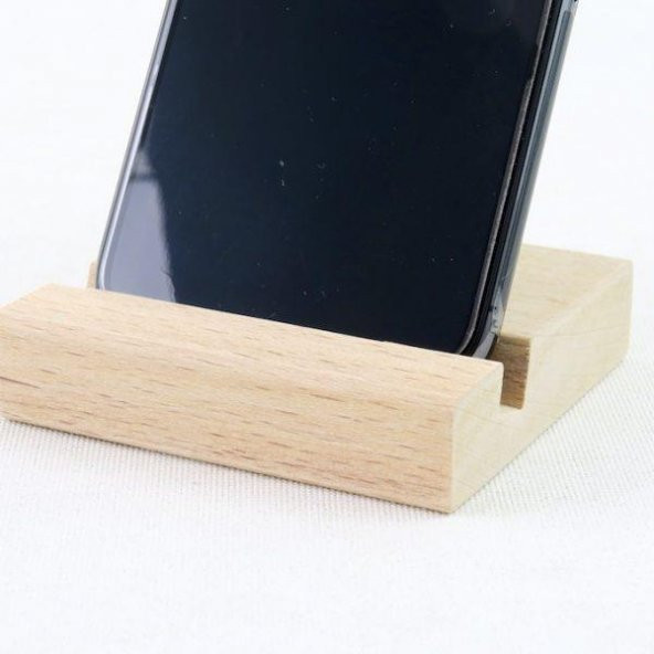 Ahşap Cep Telefon Ve Tablet Tutucu Telefon Standı 3 Adet - 4