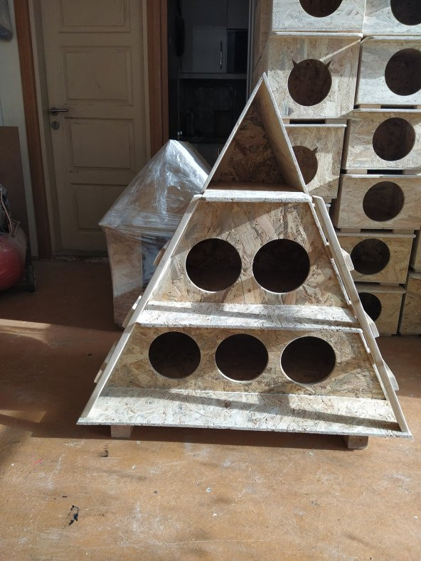 Dış Mekan Kedi evi  Villası  Barınak Yuva Soğuğa Dayanıklı - 7