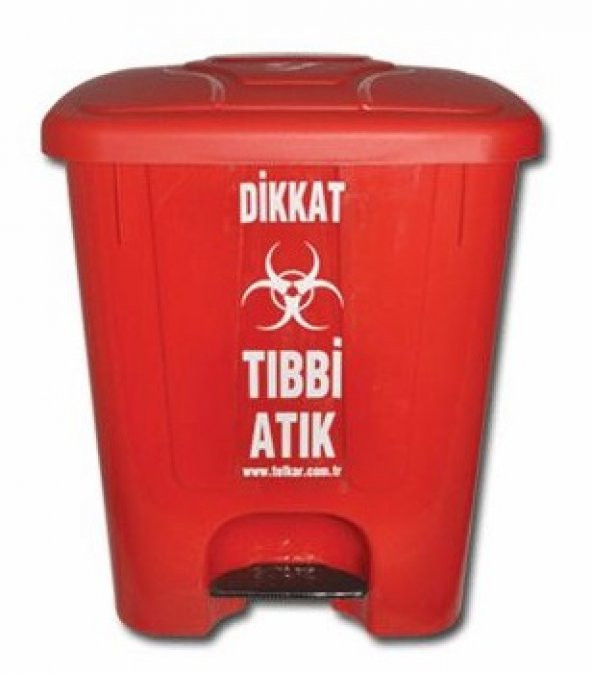 TIBBİ ATIK KOVASI 85 LT PEDALLI TEKERLEKLİ - 4