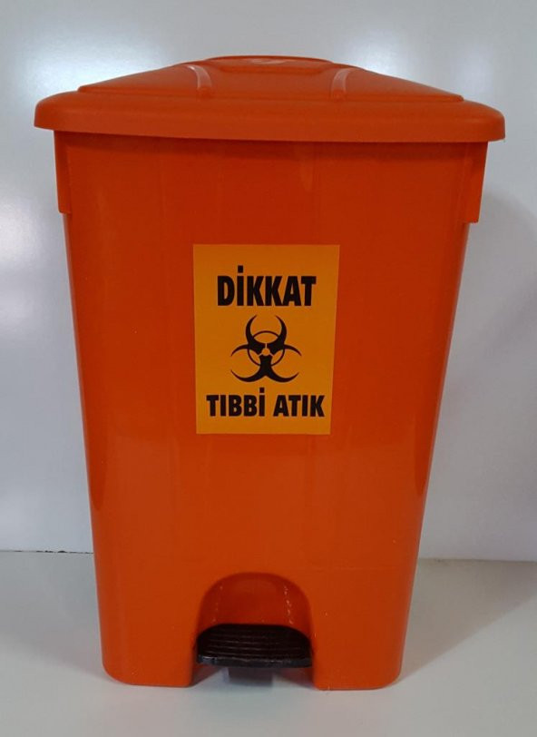 TIBBİ ATIK KOVASI 85 LT PEDALLI TEKERLEKLİ - 7