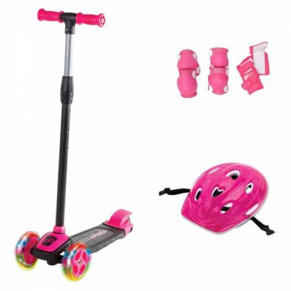 3 Tekerlekli Led Işıklı Yükseklik Ayarlı Frenli Twist Scooter - 2