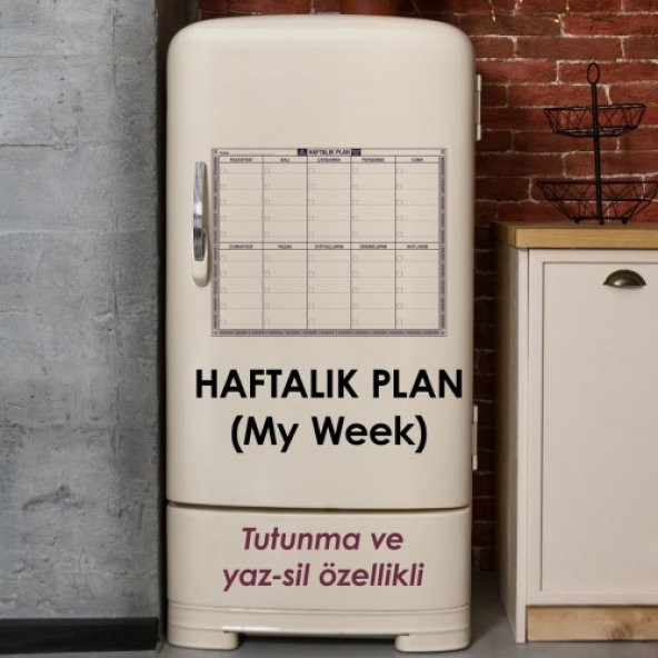 EVBUYA HAFTALIK LİSTE PLANLAYICI AKILLI KAĞIT (1 ALANA 2 HEDİYE)