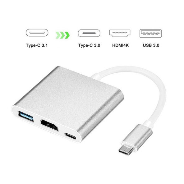 Codegen USB 3.1 Type-C USB 3.0/HDMI Çoklayıcı Adaptör CDG-CNV39