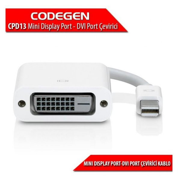 Codegen Mini Display Port to DVI Dönüştürücü Çevirici CPD13