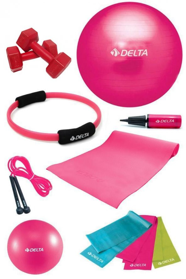 Delta 4 MM Minderli PFS Fuşya Full Pilates Seti ( 65 cm - 20 cm ) - 1