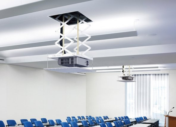 Codegen COD-MPL20 3 Metreye Kadar Ayarlanabilir Motorlu Uzaktan Kumandalı Projeksiyon Askı Aparatı Lift Asansör - 2