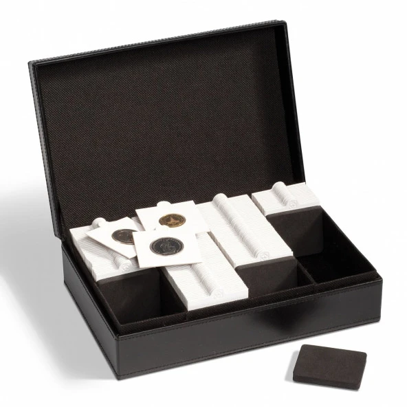 Leuchtturm Madeni Para Sunum Kutusu, 100 Adet Quadrum Kapasiteli - 2