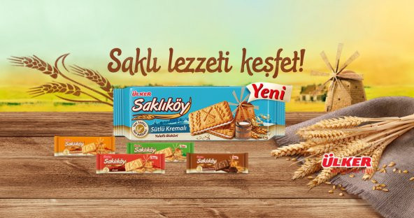 Ülker Saklıköy Çikolatalı ve Sütlü Kremalı *24 Adet  Beyaz Kutu