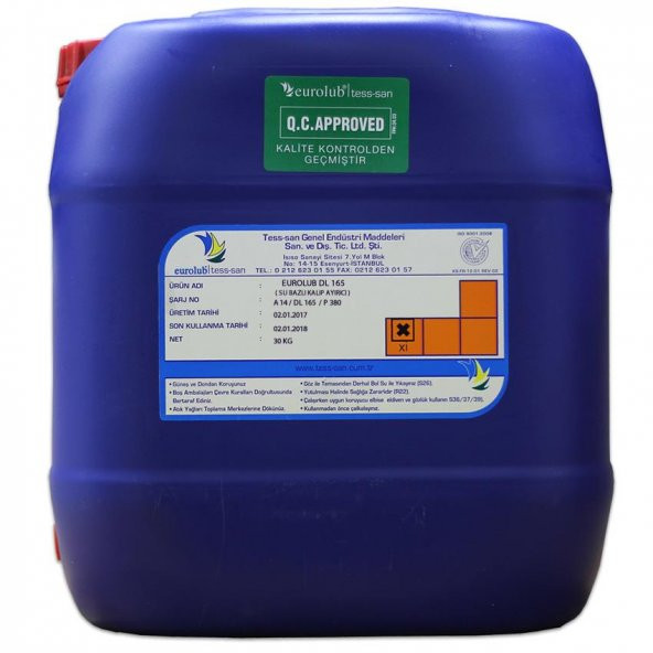 Eurolub DL 165 30 Kg Su Bazlı Kalıp Ayırıcı ürün görseli