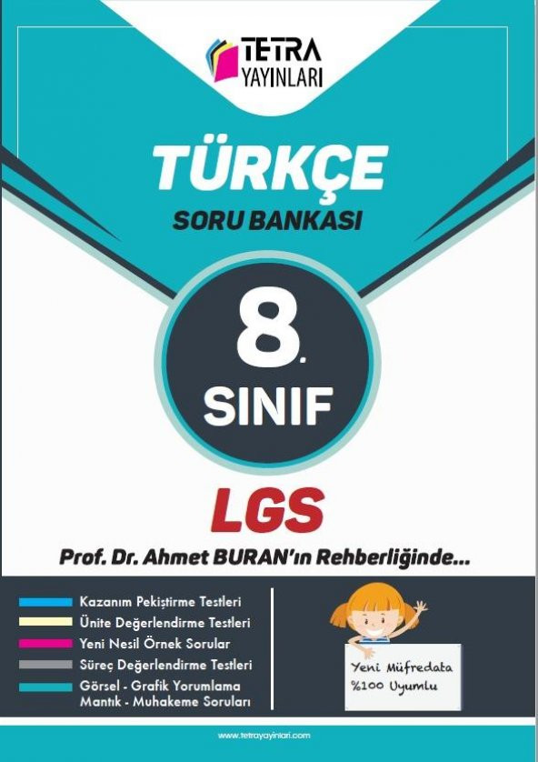 TETRA Yayınları Türkçe 8. Sınıf LGS Soru Bankası 2020