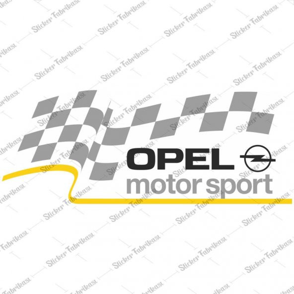 Opel Motor Sport Şeffaf Sticker 00686