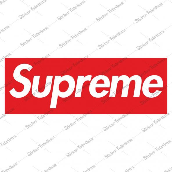 Supreme Logo Sticker 00615