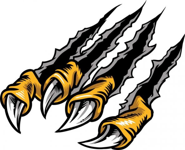 Pençe aslan ejderha kartal dinazor çıkartma Sticker 01034 - 1