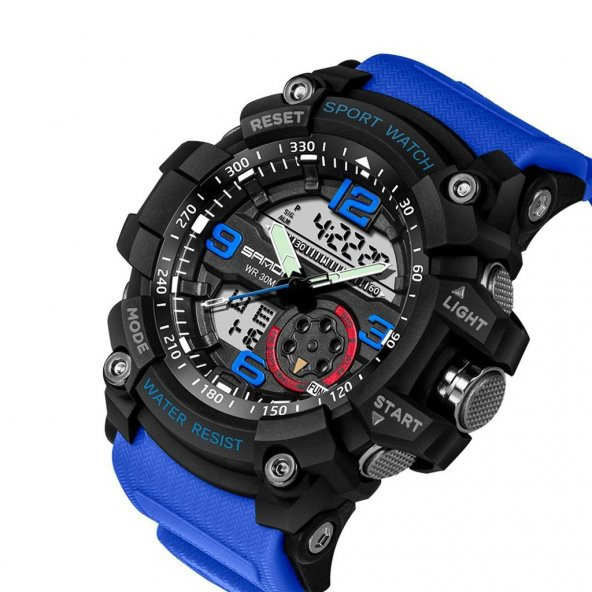 Sanda 759 Kol Saati Su Geçirmez Spor Asker S Shock - 4