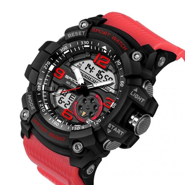 Sanda 759 Kol Saati Su Geçirmez Spor Asker S Shock - 5