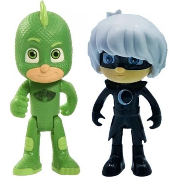 Pijamaskeliler Pjmasks Figür Oyuncak 10 Lu Set Pijamasks Figur - 5